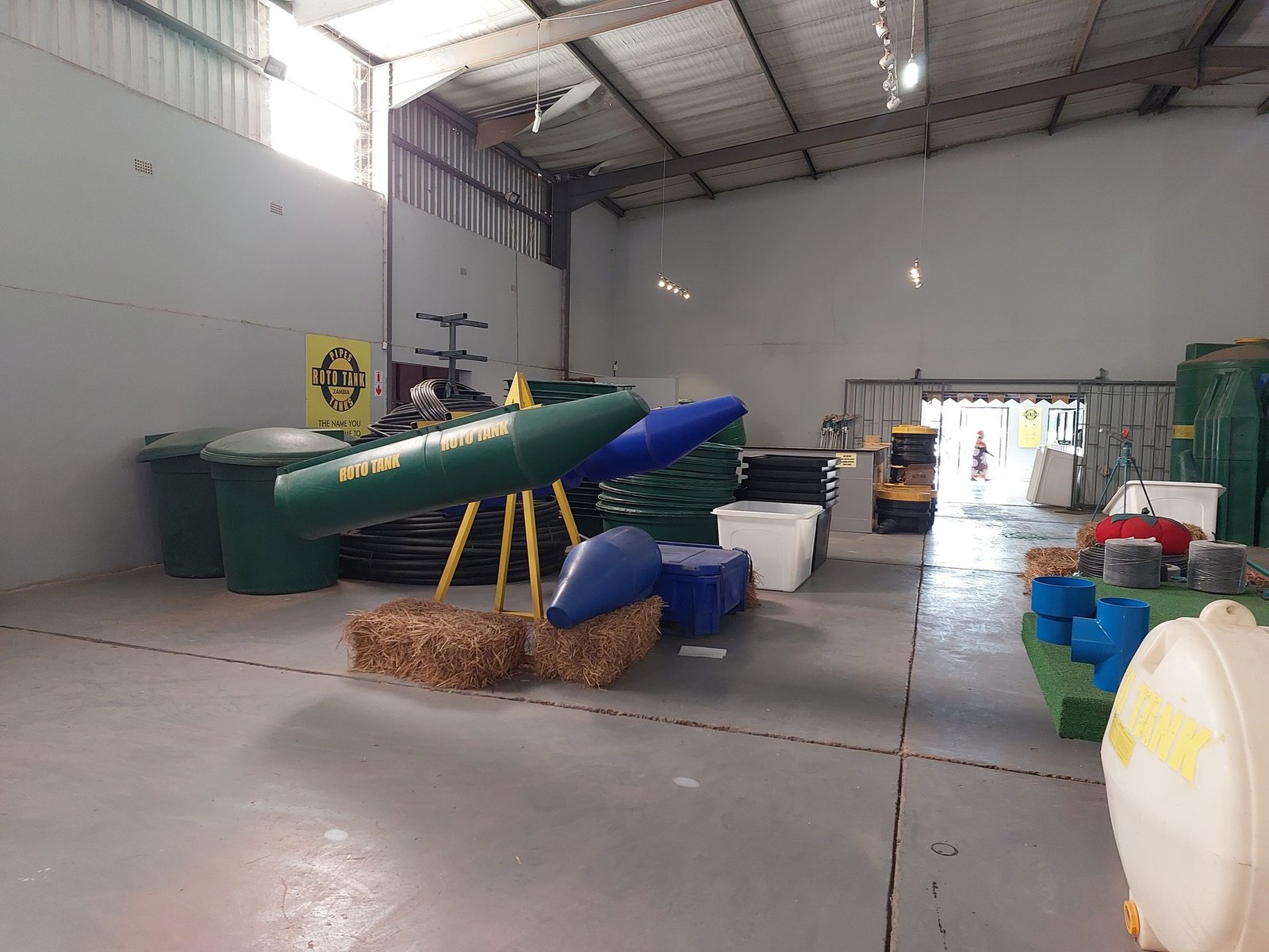 Bulk nursery supplies including trays and netting